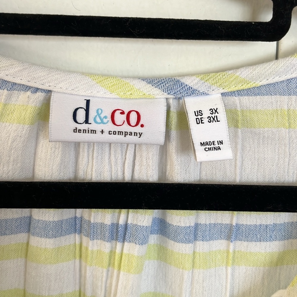 Denim + company blouse size 3X - Picture 4 of 7